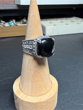 Samuel B. Black Onyx Sterling Silver Statement Ring